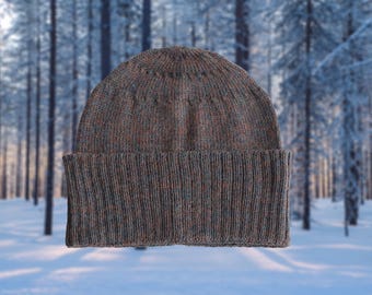 Classic Fisherman beanie made from 100% alpaca keep your head warm this winter.