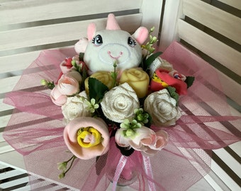 Bouquet De Chaussettes Bebe Etsy