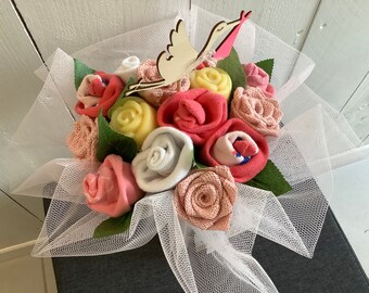 Bouquet De Chaussettes Bebe Etsy