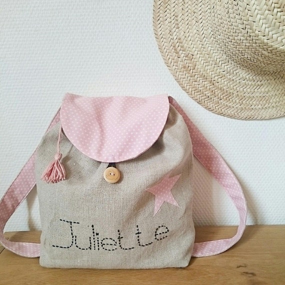 Petit Sac à Dos Crèche/maternelle Pour Bébé/enfant En Lin Et | Etsy