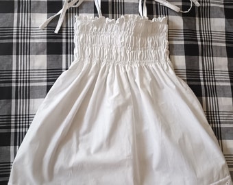 Robe fille en Coton et smock