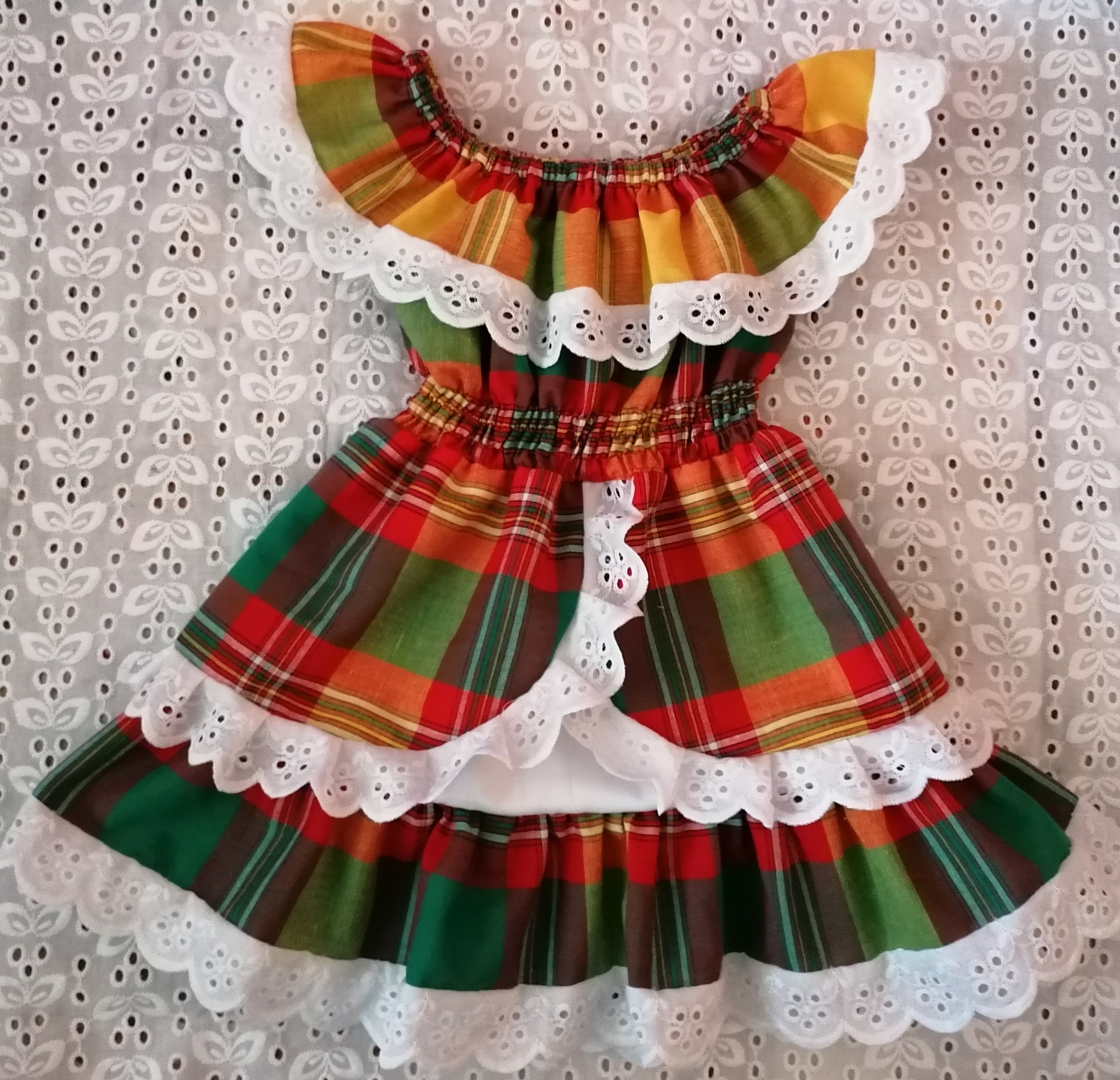 Robe madras bebe fille sale