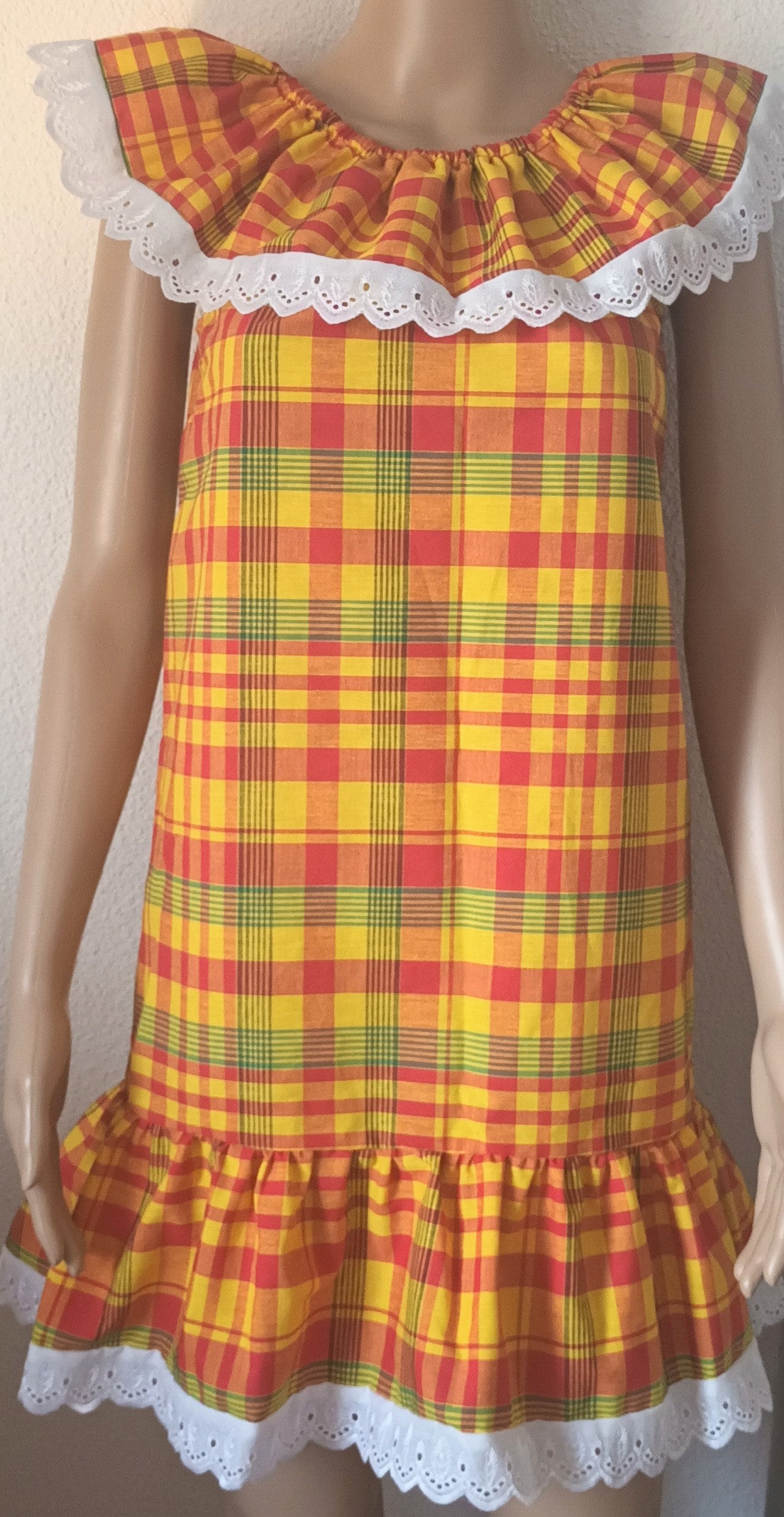 Robe Madras Robe Grand MÃ¨re Antillaise Robe Femme En Madras Et