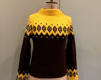 70s Mountain style wool sweater