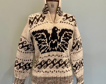 Vintage handgemaakte, Eagle print jumper