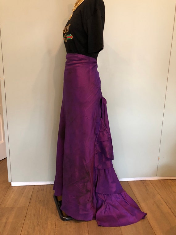 Victorian, tye dye, bussle style skirt