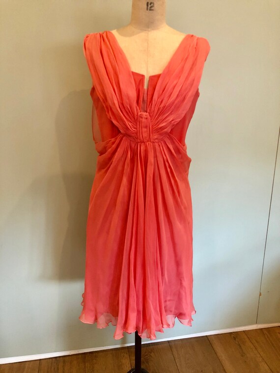 90s Alberta Ferretti silk chiffon, Grecian style c