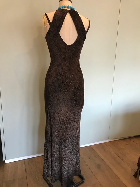 19340s silk devotee, bias cut dress