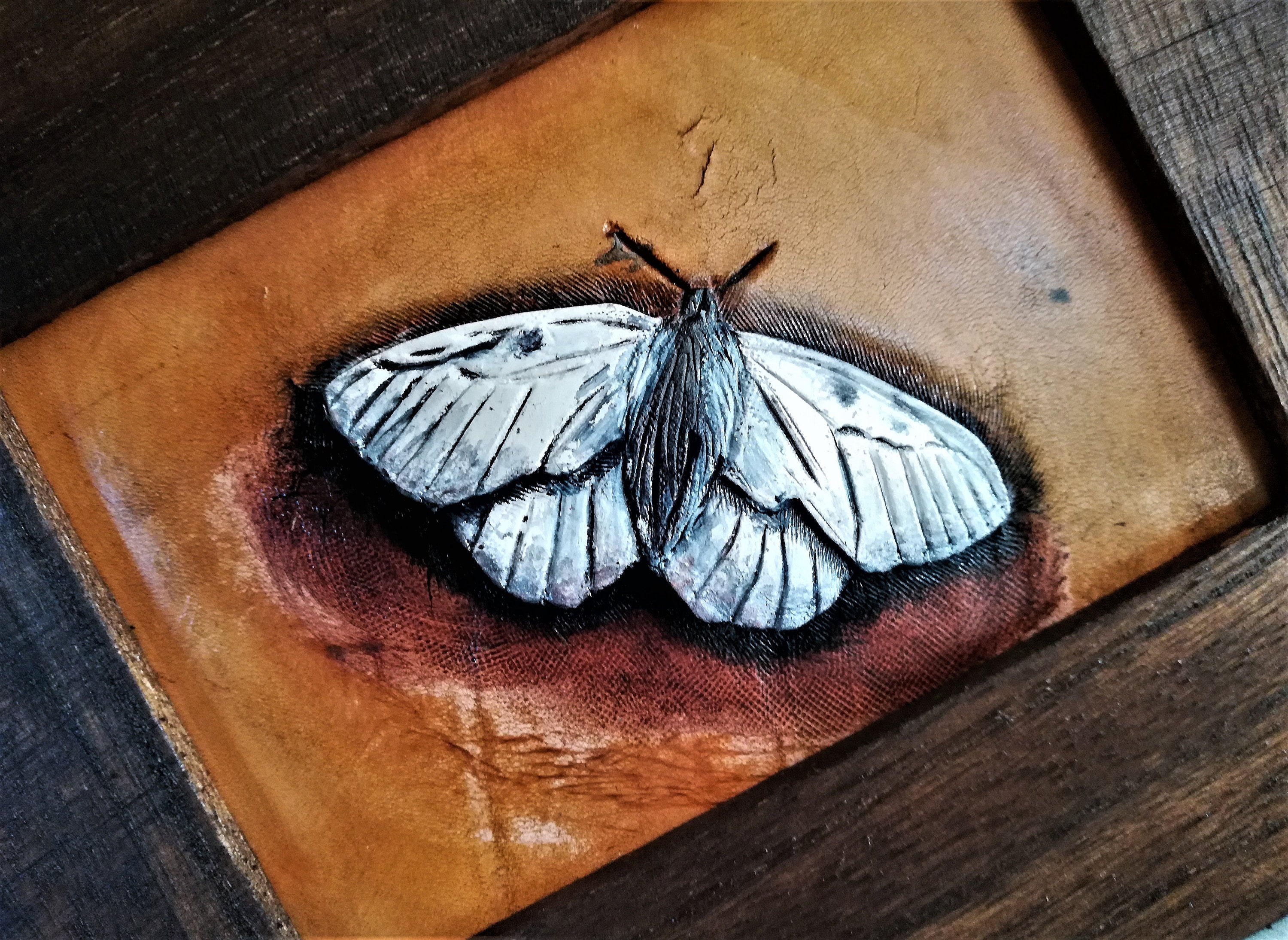 Leather butterfly leather carving décoration Etsy