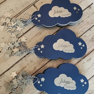 Cloud and Star Birth/Baptism Announcement