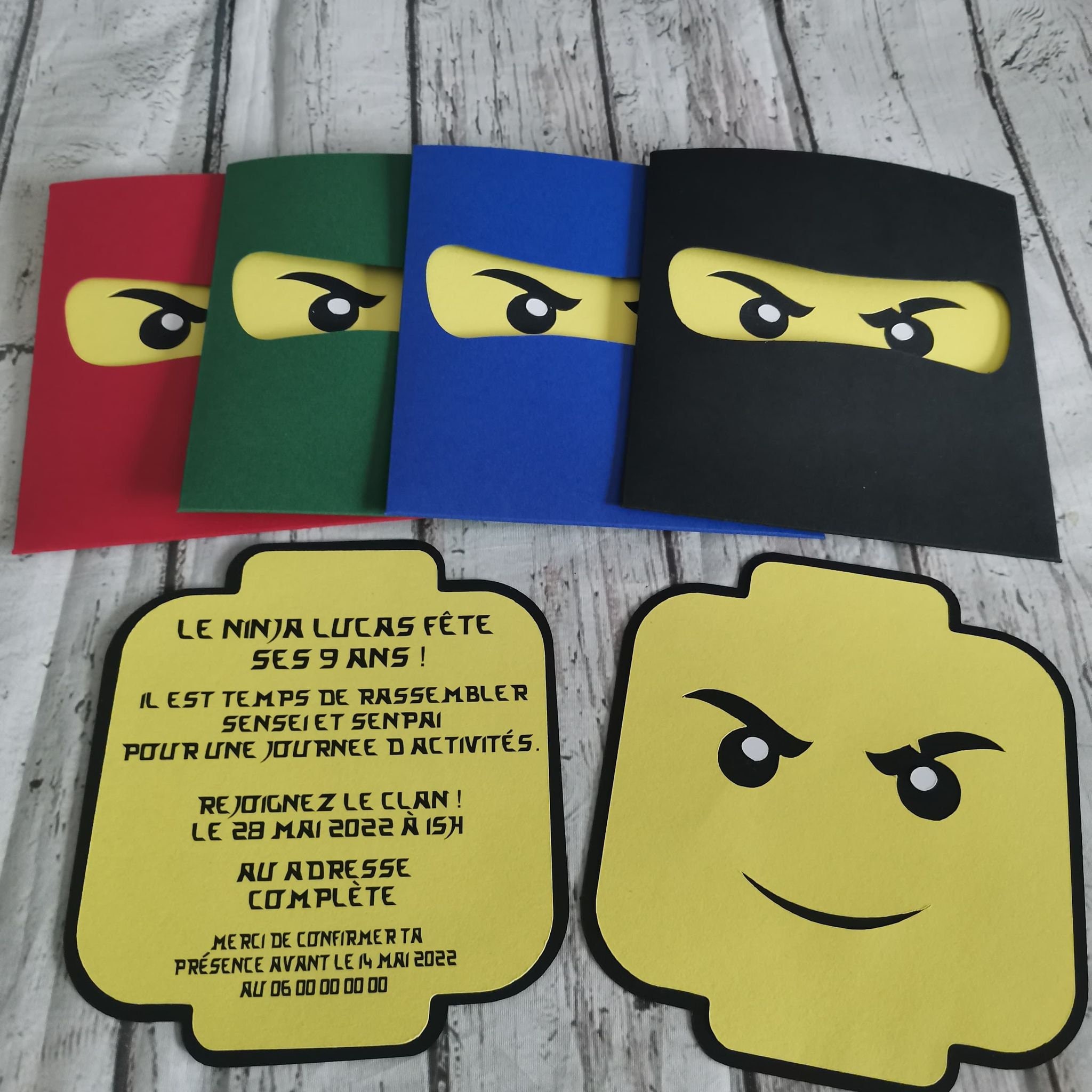Ninjago Invitation Etsy Ireland