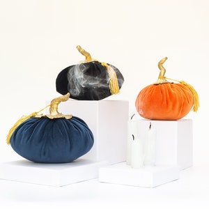 Pumpkin autumn home decor, Fabric pumpkin home decor