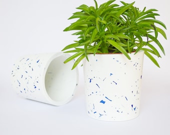 テラゾー植木鉢カバー / ピンクのテラゾー植木鉢 - Etsy 日本