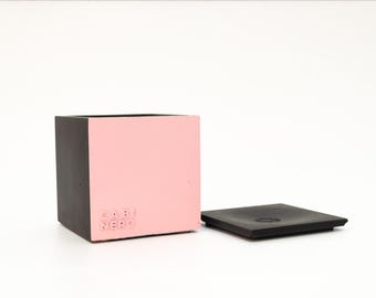 Candela Lost Mano – Design brutalista / Profumo di gomma da masticare / Vaso in cemento di lusso con coperchio / Decorazione moderna realizzata a mano