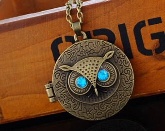 OWL Locket Locket necklace bronze