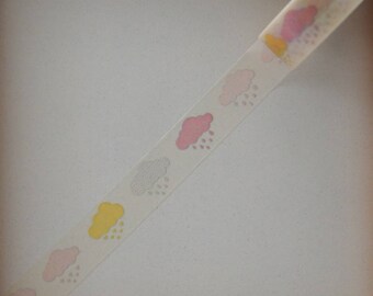 Masking tape - motif "NUAGE" 1.5cm x 10m