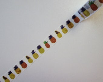 Masking tape - pattern "PINEAPPLE" - 1.5 cm x 10 m