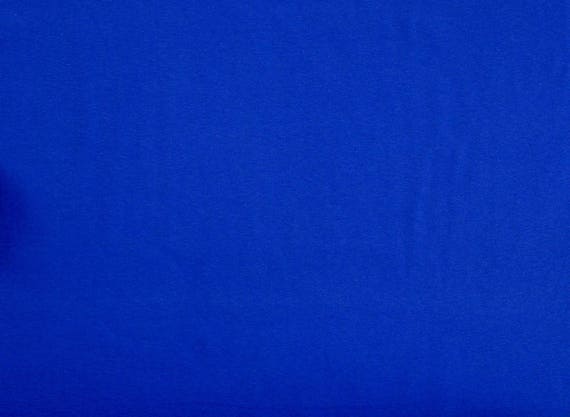 ROYAL blue cotton JERSEY fabric | Etsy