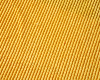 "Quilted effect" yellow ribbed Velvet fabrics