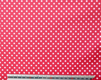 Cherry PVC coated fabric * waterproof * pattern "Dots"