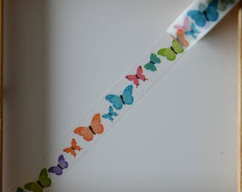 Masking tape - motif "PAPILLON" - 1.5cm x 10m modèle 1