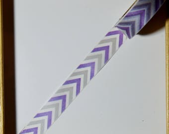 Masking tape - motif "CHEVRON VIOLET" - 1.5cm x 10m