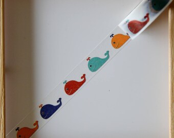 Masking tape - motif "BALEINE" - 1.5cm x 10m