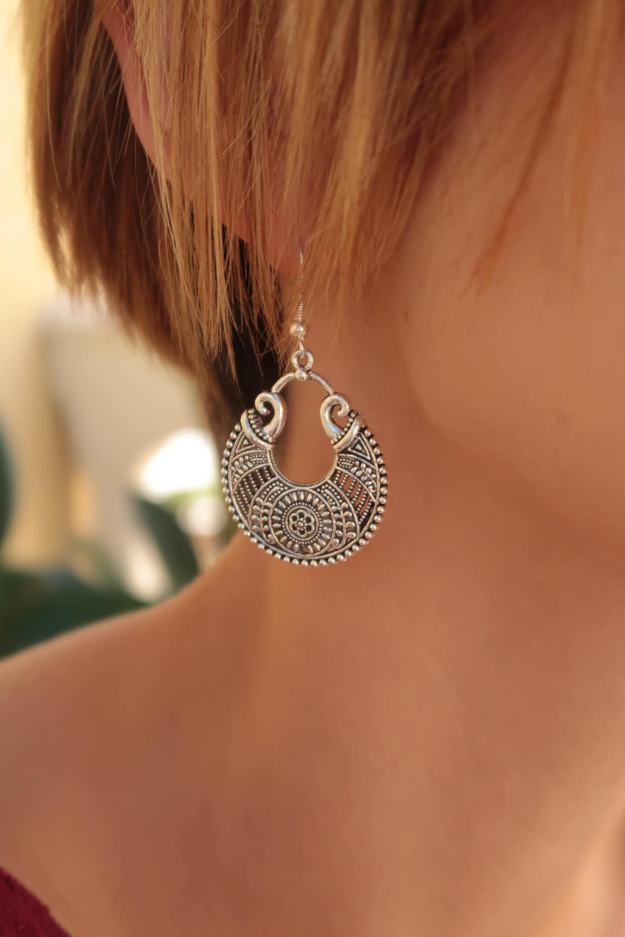 boucles d'oreilles gitane Philippines Nature Bijoux - Créa Génie