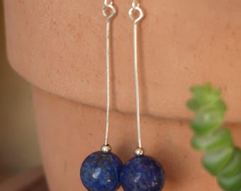 Bohemian earrings in natural stones, Dangle earrings in natural stones, Natural stone jewelry