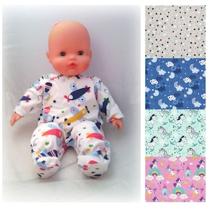 Pajamas for dolls like Corolle or Famosa Nenuco, ..., size 20, 30 or 36 cm image 1