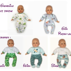 Pajamas for dolls like Corolle or Famosa Nenuco, ..., size 20, 30 or 36 cm image 9