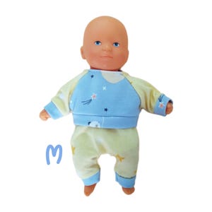 Kleidung für 20 cm große Corolle „Mini Calin“-Babypuppen: Kleidchen oder Pullover und Leggings-Set – Jersey und Wolle, verschiedene Farben M