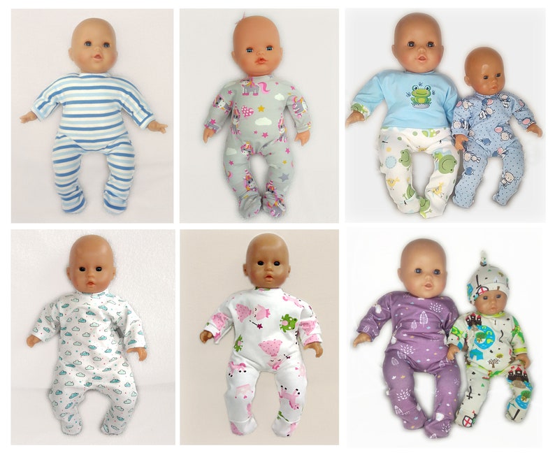 Pajamas for dolls like Corolle or Famosa Nenuco, ..., size 20, 30 or 36 cm image 6
