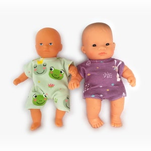 Body / Romper for Corolle 20 cm "Mini Calin" and Miniland 21 cm dolls - Many patterns to choose from