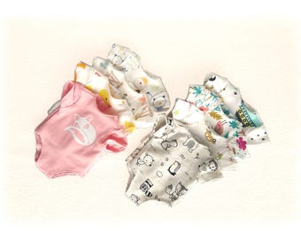 Body für 30 und 36 cm große Babypuppen (Corolle, Nenuco usw.) – Verschiedene Farben und Muster erhältlich