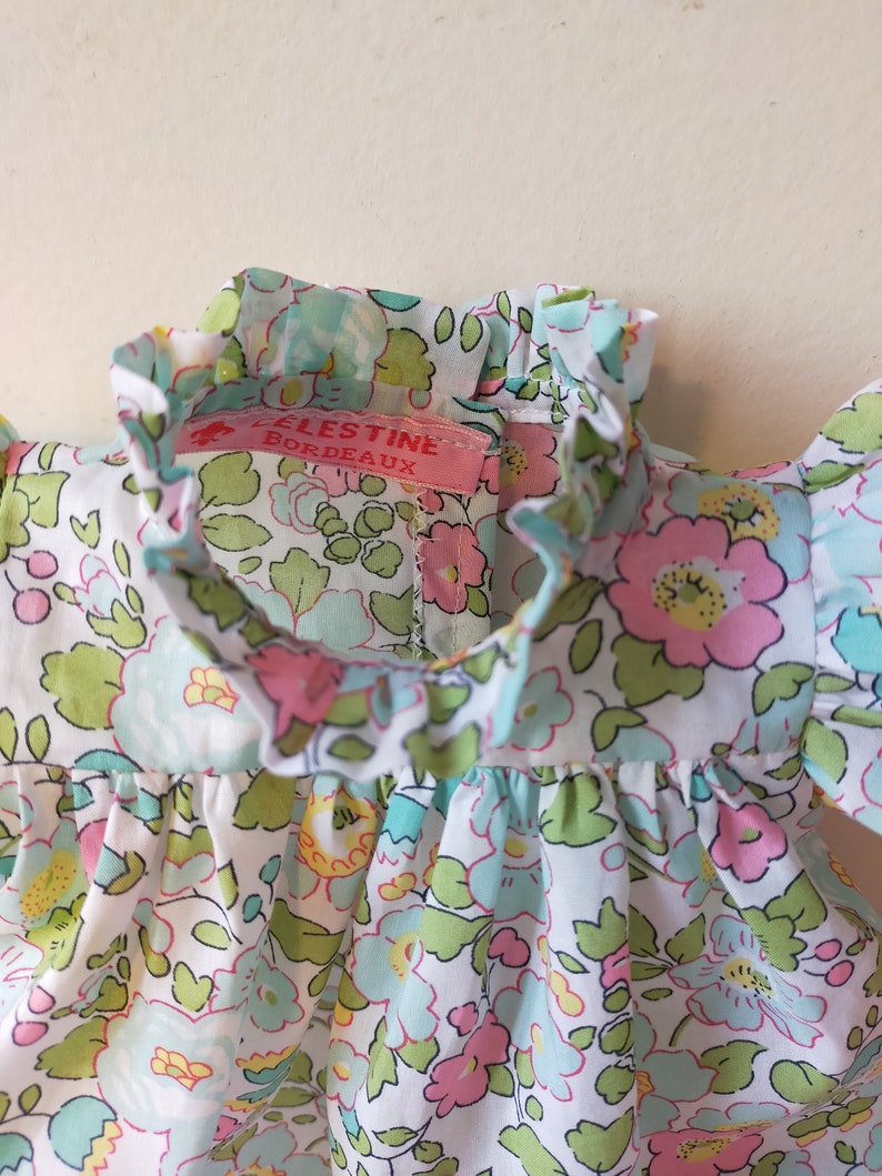 Liberty Betsy honeysuckle 36 cm doll dress