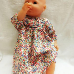 Liberty Wiltshire Bud grenadine, 42cm dolls dress