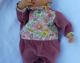 Liberty Betsy Guimauve Organic, pyjama dolls 30 cm