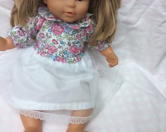 Doll clothes, skirt in tulle and lace doll 36 cm