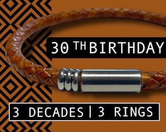 30th BIRTHDAY GIFT for Men and Women | Birthday Bracelet for Men and Women | Birthday gift for Husband/Boyfriend/Brother/Son/Friend
