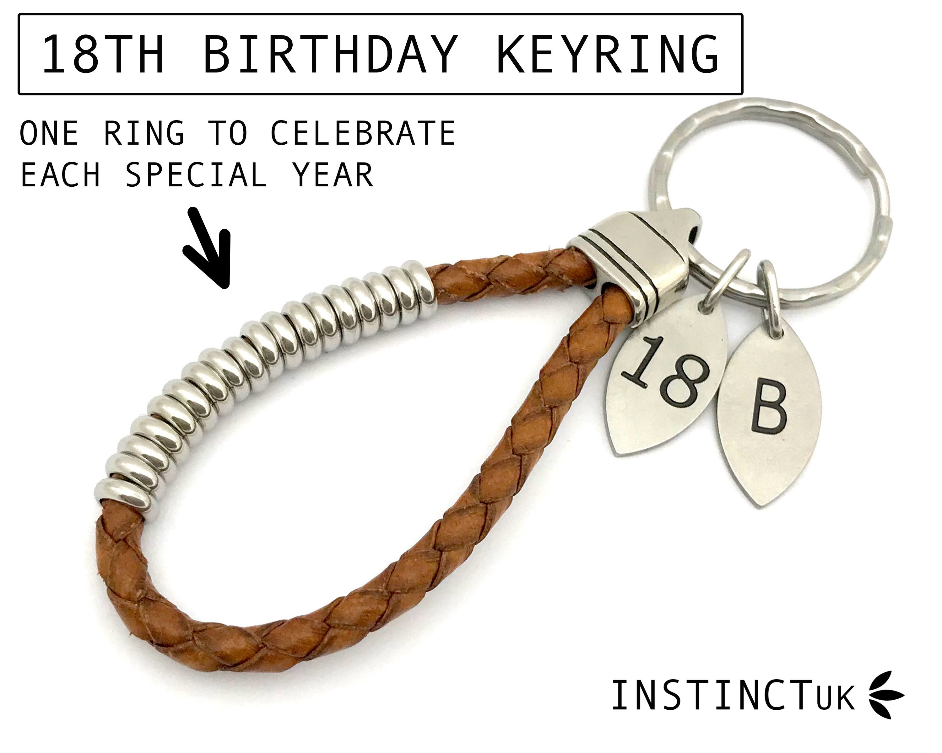Personalised 18th deals keyring