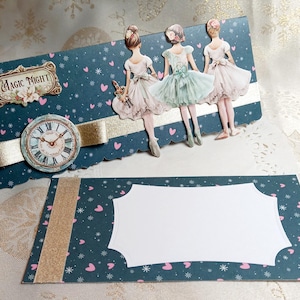 Handmade Christmas or New Year gift bag in envelope format - Several models to choose from
