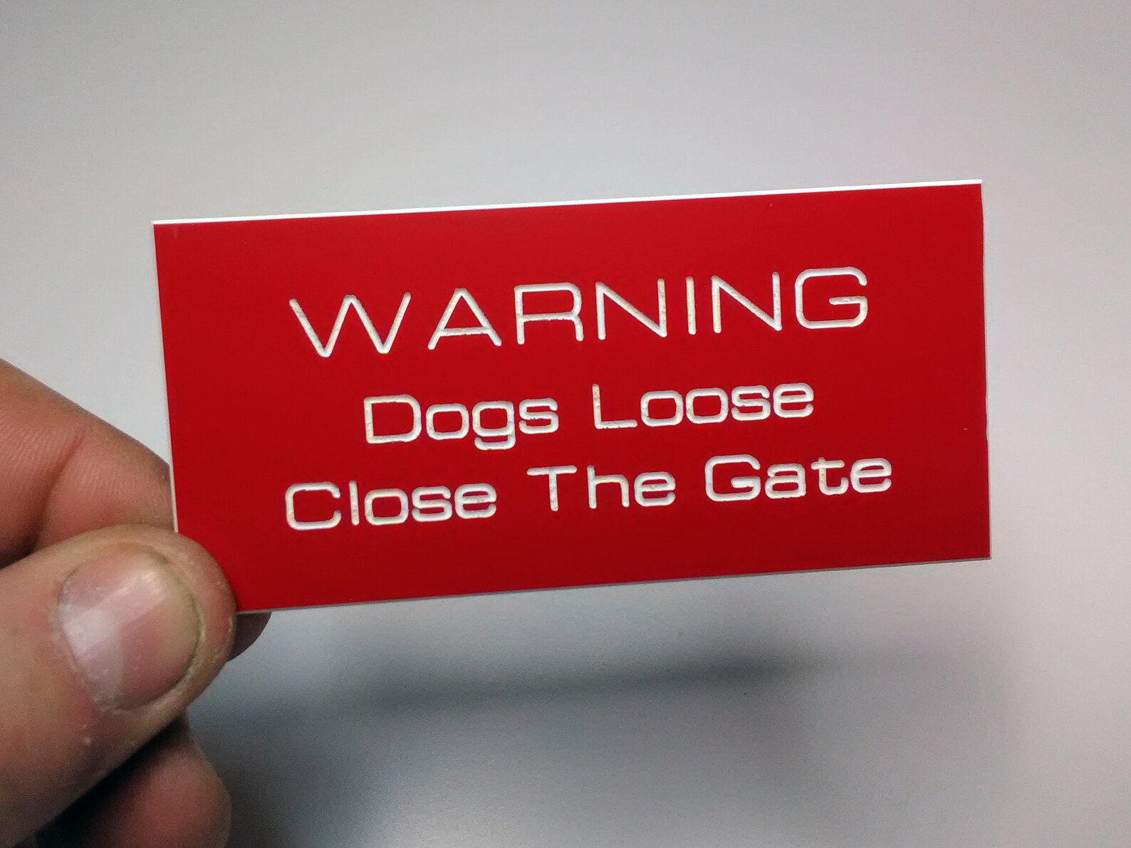 Plastic Laminate Sign 95mm X 45mm Plaque Name Plate Choice of Etsy