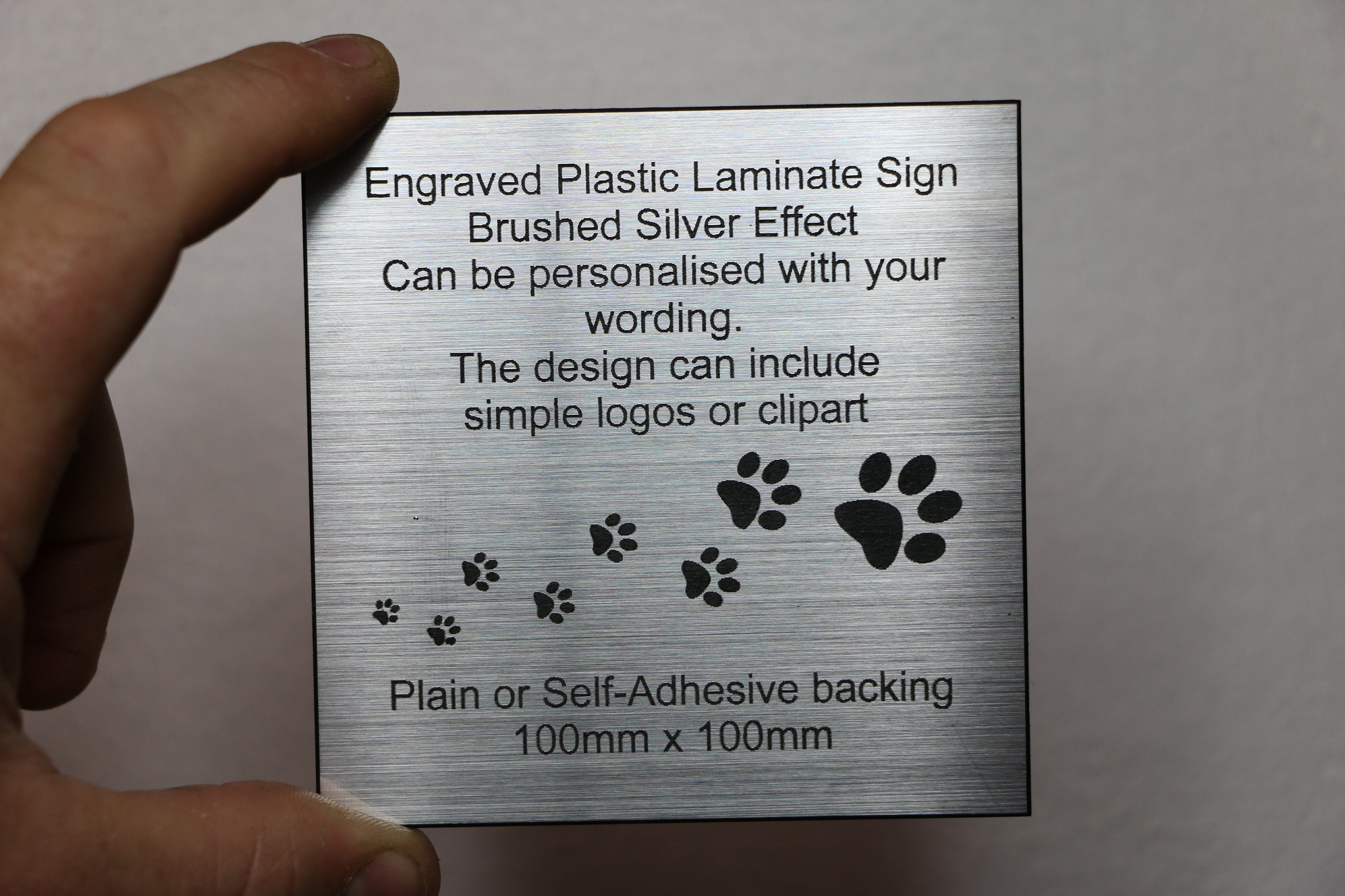 Plastic Laminate Sign Plaque Warning Information Fun Memorial Etsy UK