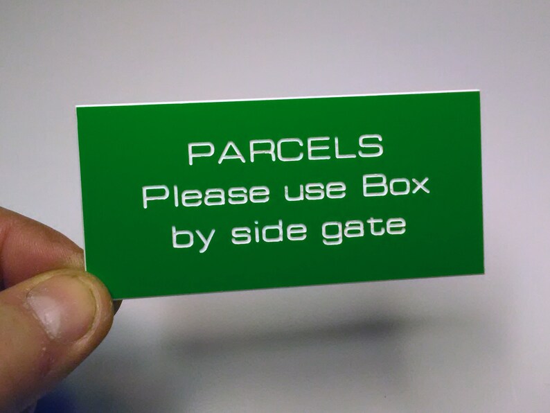 Plastic Laminate Sign 95mm X 45mm Plaque Name Plate Choice of Etsy UK