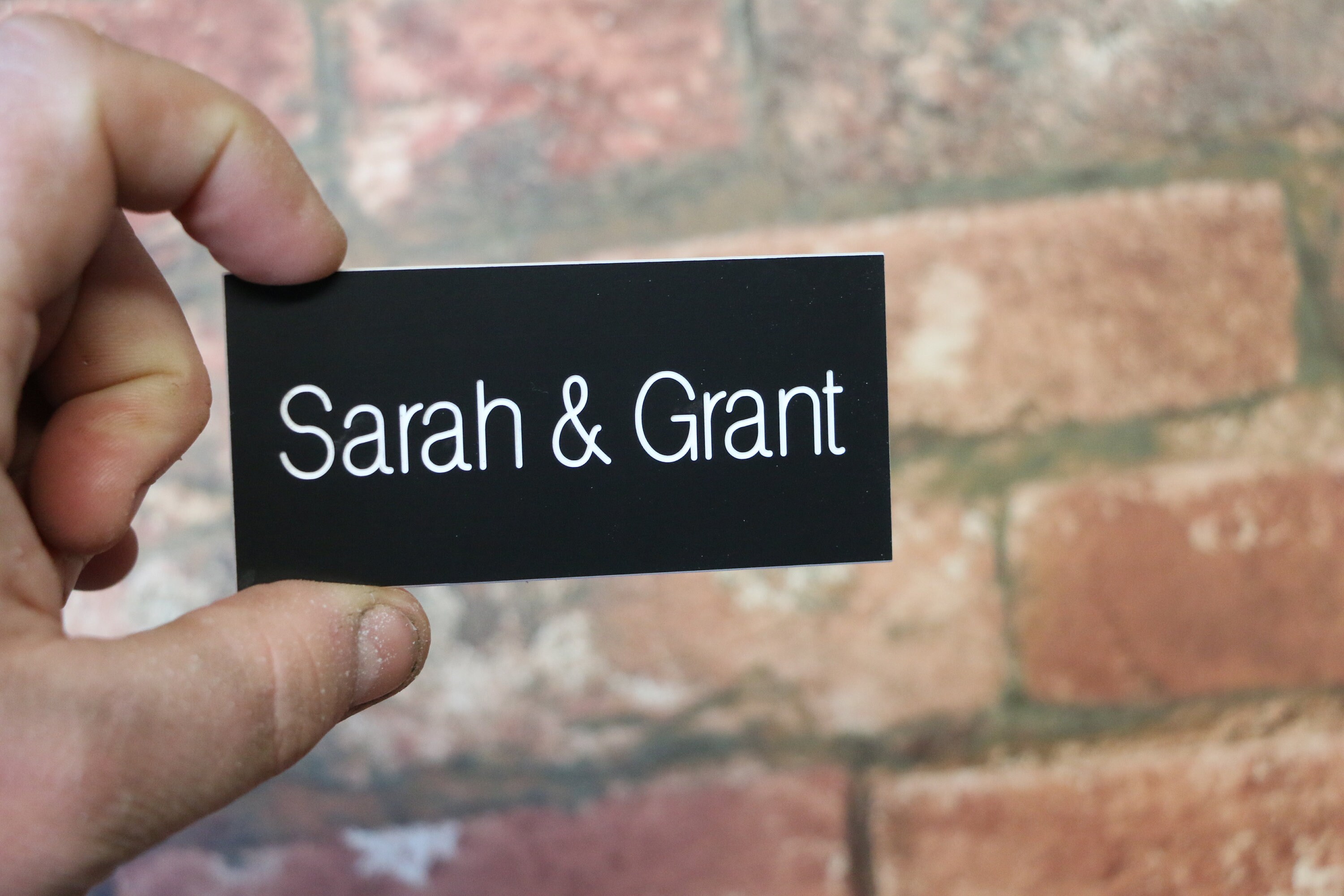 Plastic Laminate Sign Plaque Warning Information Fun Memorial Etsy