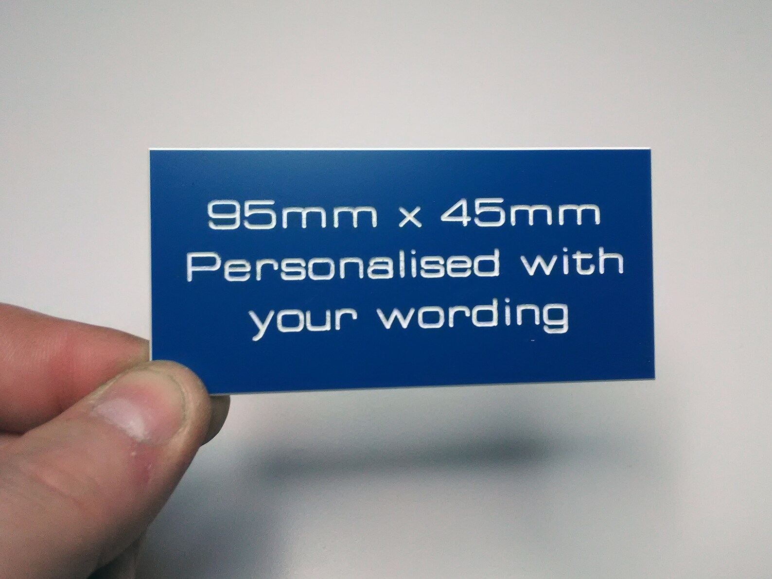 Plastic Laminate Sign 95mm X 45mm Plaque Name Plate Choice of Etsy UK