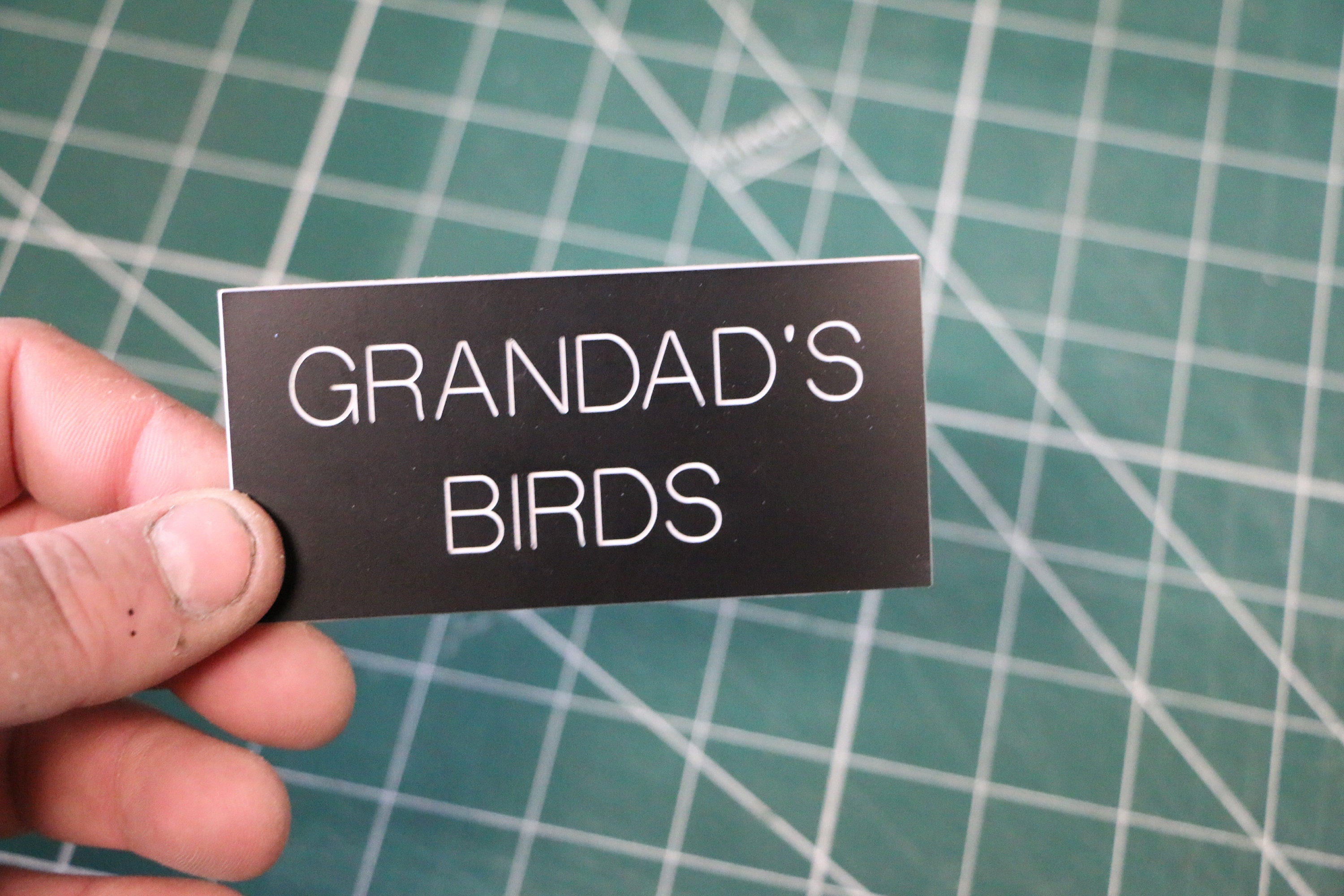 Plastic Laminate Sign 95mm X 45mm Plaque Name Plate Choice of Etsy