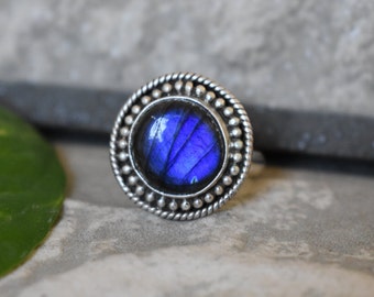 925 silver blue labradorite ring-blue labradorite ring-labradorite ring-handmade ring-ring for women-design ring