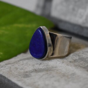 925 silver natural lapis mens ring-lapis lazuli ring-blue lapis ring-natural blue lapis ring- lapis ring-lapis lazuli ring